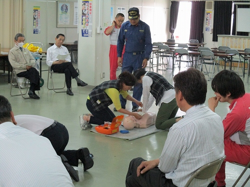 防災訓練-AED使用方法を中心に実施しました！