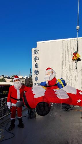 明日のクリスマス会用試着してみました