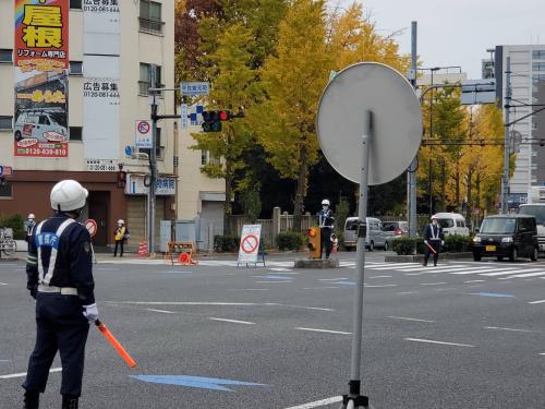 防災訓練に伴う交通規制