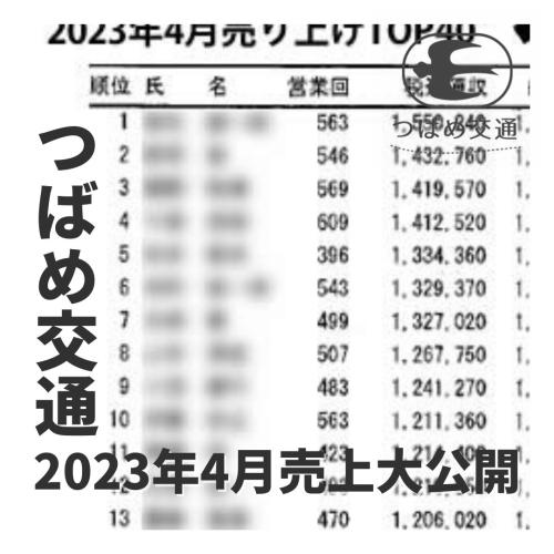 2023年4月売上TOP40大公開/6月会社説明会