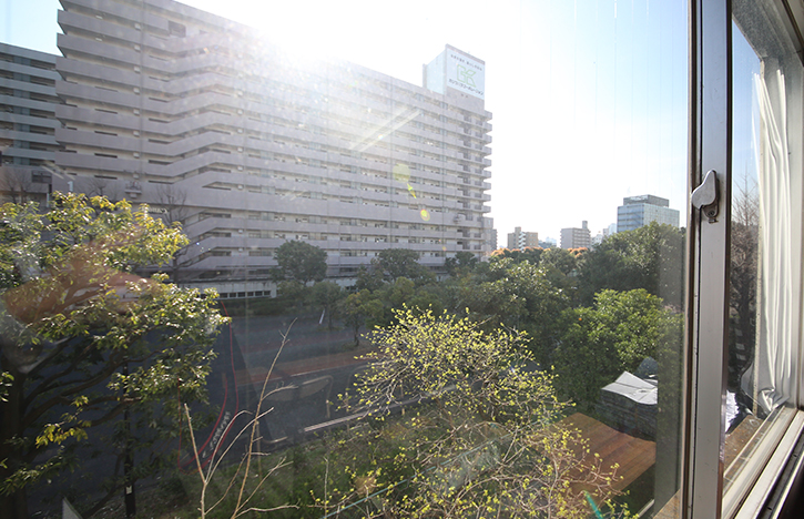 社内から見える景色